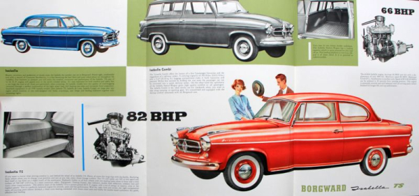Borgward Isabella Modelprogram 1958 Carbrochure (10091)